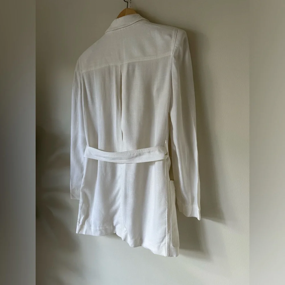 VTG 90s Christian Dior Separates Belted Blazer Shacket Luxury Minimalist Elegant